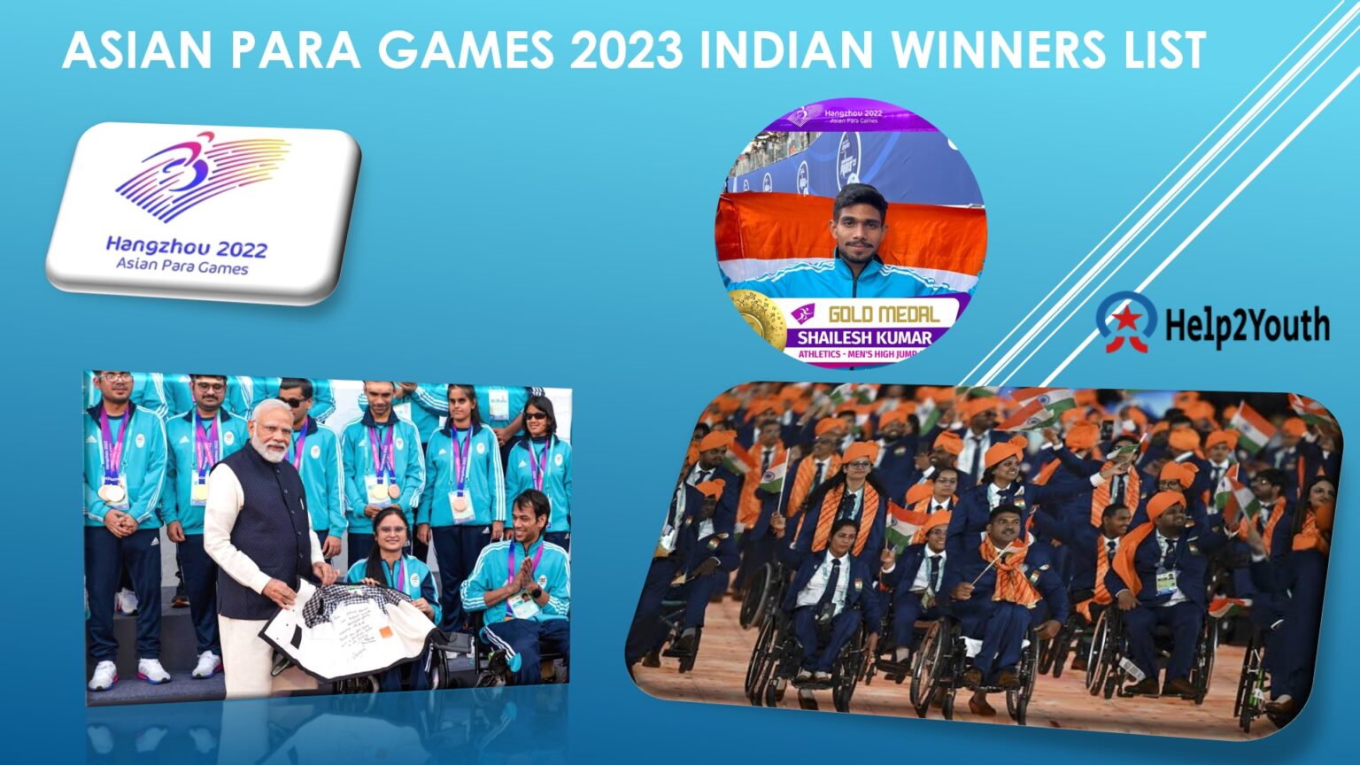 एशियन पैरा गेम्स 2023 भारतीय विजेताओं की सूची (Asian Para Games 2023 ...