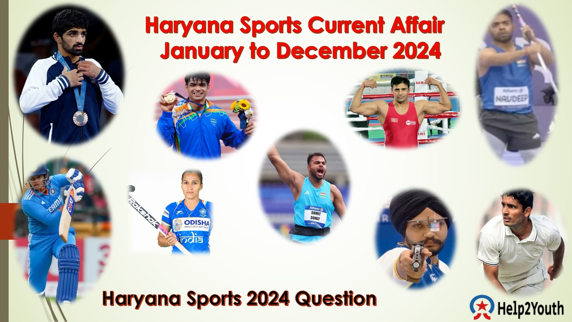 Haryana Sports Current Affair 2024 January to December, Haryana Sports Award 2024