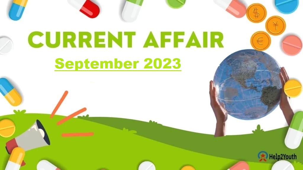 Current Affair September 2023 Important
