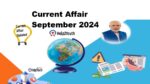 Current Affair September 2024 Important Question Answer (करंट अफेयर सितंबर 2024)