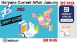 Haryana Current Affair January 2025 Third Week (हरियाणा करंट अफेयर जनवरी 2025)