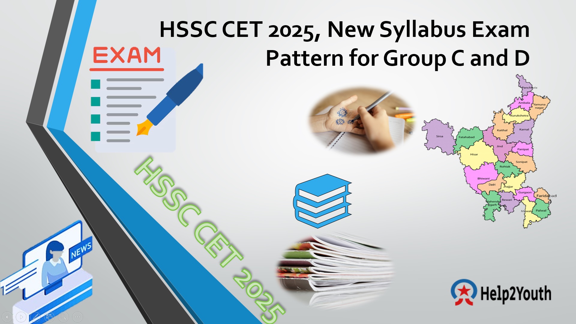 HSSC CET 2025, New Syllabus, Exam Pattern for Group C and D