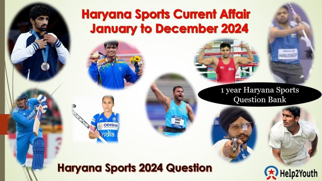 Haryana Sports GK January To December 2024, Haryana Sports Current ...