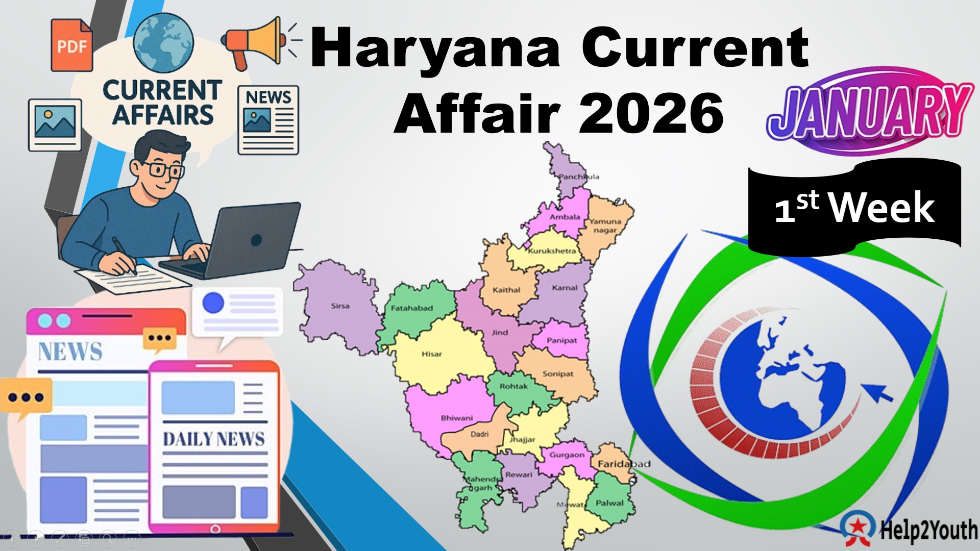 Haryana Current Affair January 2026 First Week (हरियाणा करंट अफेयर जनवरी 2026)