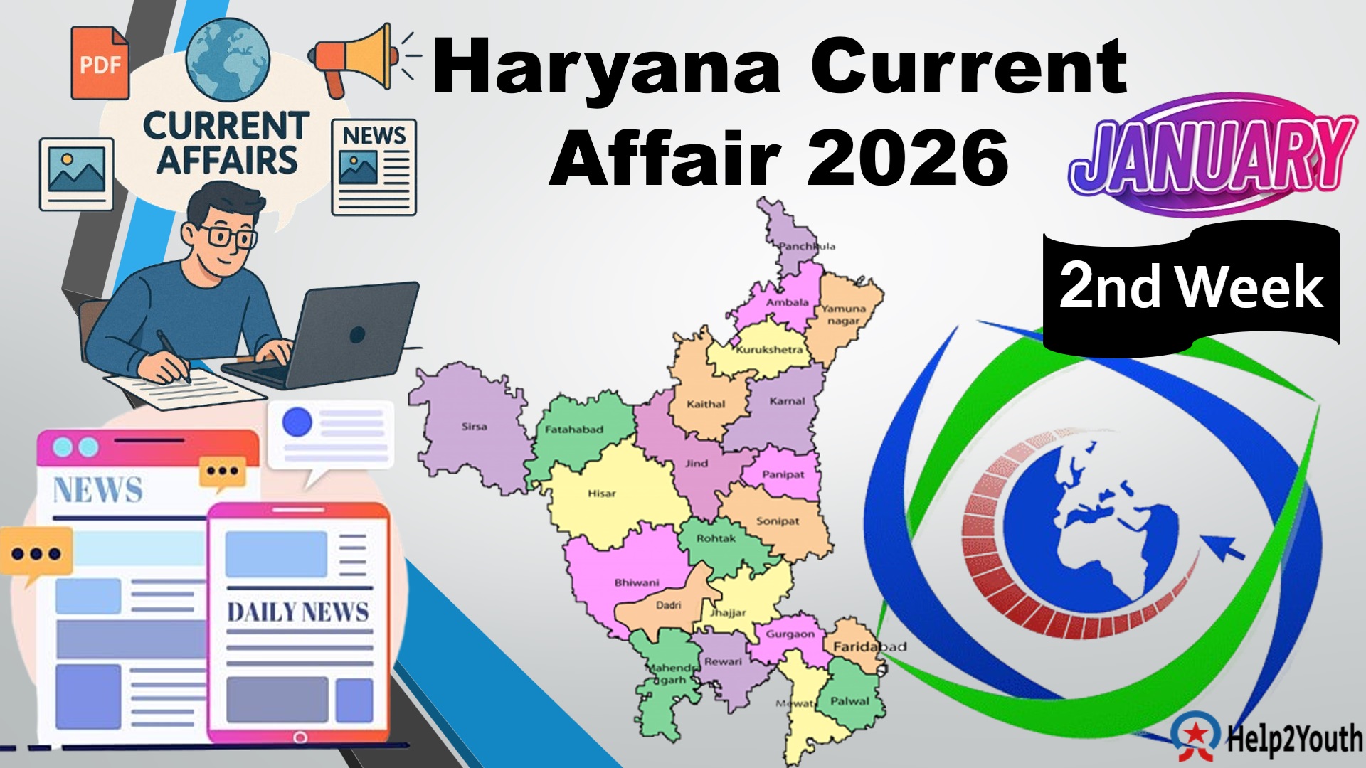 Haryana Current Affair January 2026 Second Week (हरियाणा करंट अफेयर जनवरी 2026)