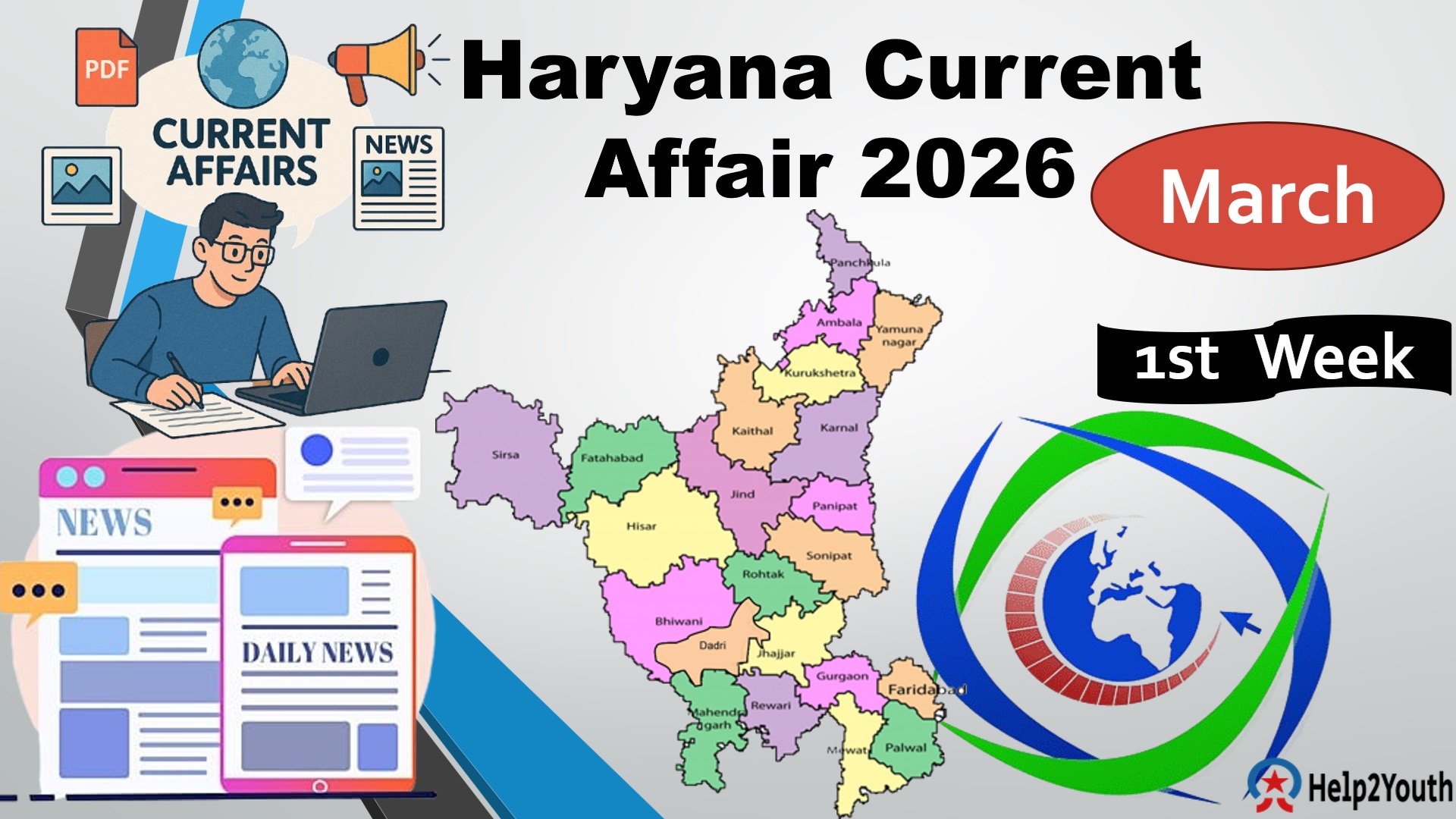 Haryana Current Affair March 2026 First Week (हरियाणा करंट अफेयर मार्च 2026)