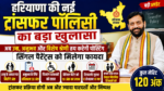 हरियाणा शिक्षक ट्रांसफर पॉलिसी मे बदलाव (Haryana Teacher Transfer Policy new rules)