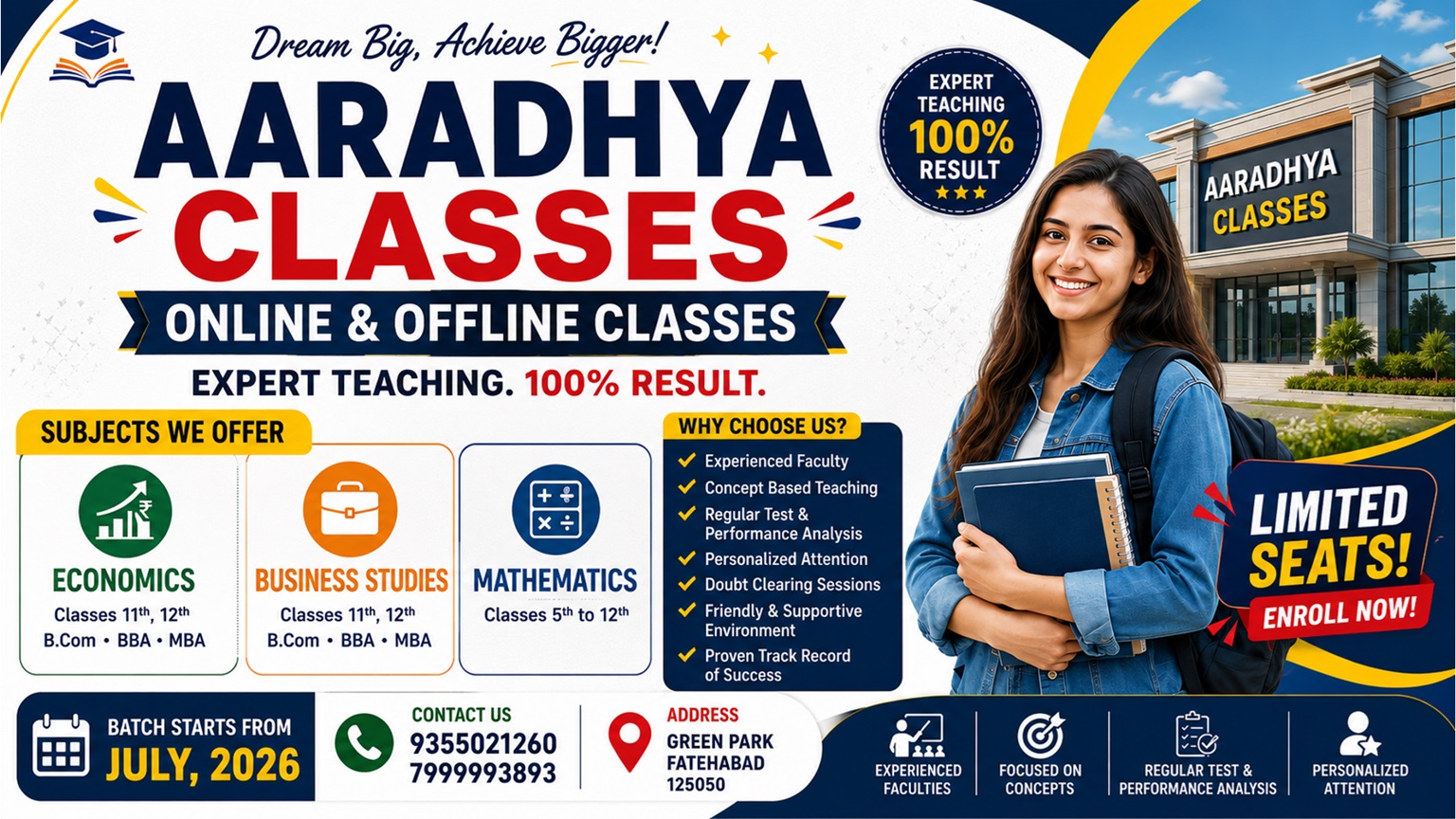 Aaradhya Classes Fatehabad | Admission Open 2026